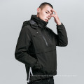 Man Outdoor Breathable Fashion Windbreaker Hiking Jacket Hooded Waterproof Jacket